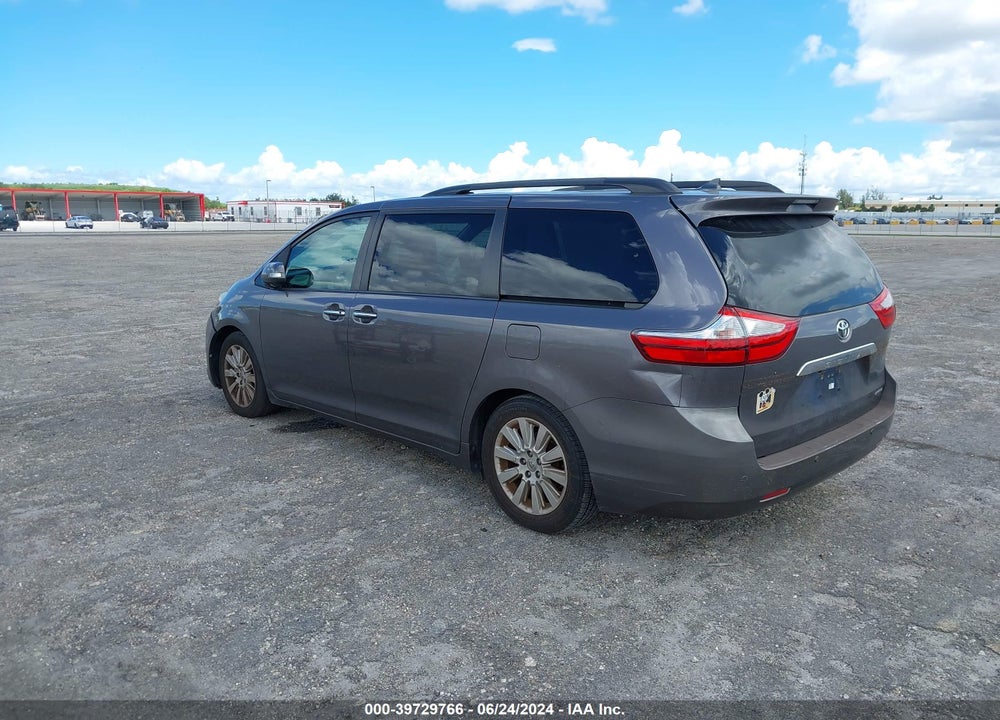 2015 TOYOTA SIENNA LIMITED 7 PASSENGER VIN: 5TDYK3DC5FS676520