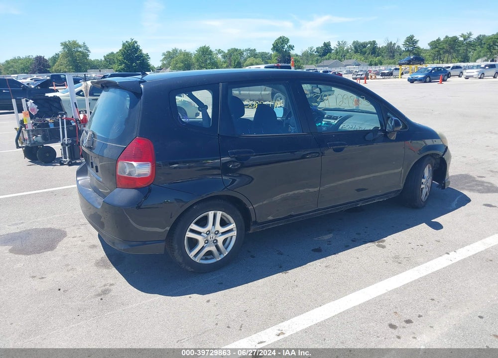 2007 HONDA FIT SPORT VIN: JHMGD38627S015786