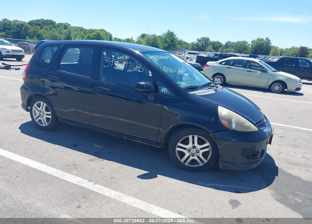 2007 HONDA FIT SPORT VIN: JHMGD38627S015786