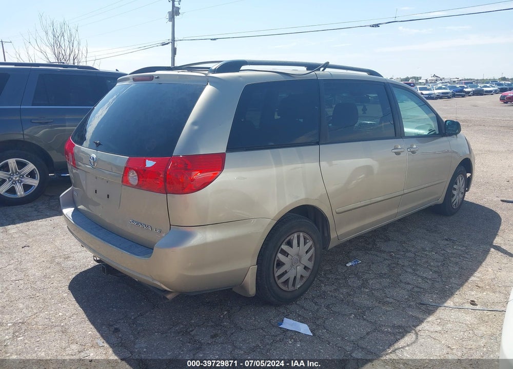 2010 TOYOTA SIENNA LE VIN: 5TDKK4CCXAS330159