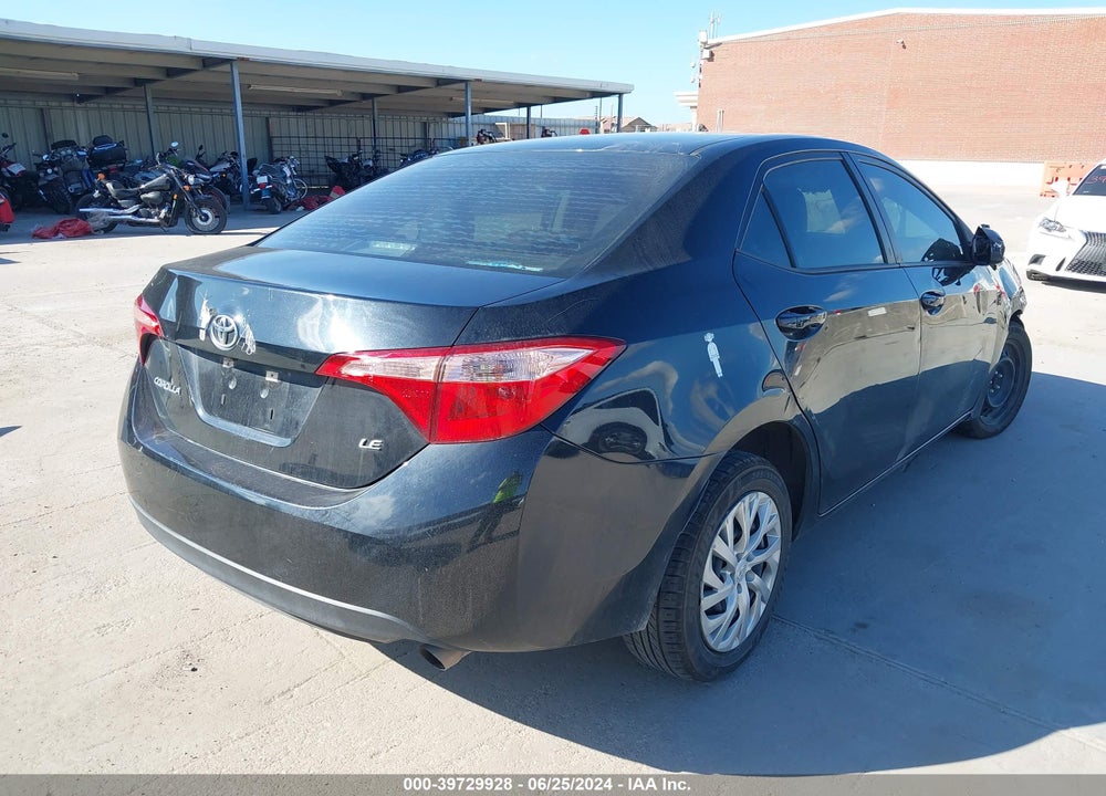 2019 TOYOTA COROLLA LE VIN: 5YFBURHE4KP909837