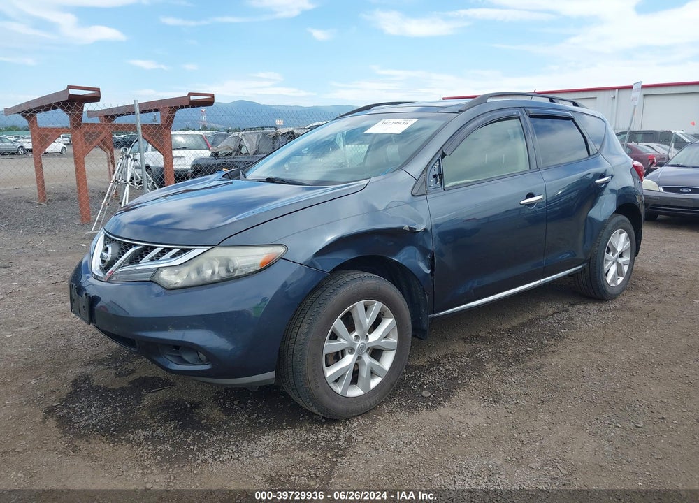 2013 NISSAN MURANO SL VIN: JN8AZ1MW3DW315316