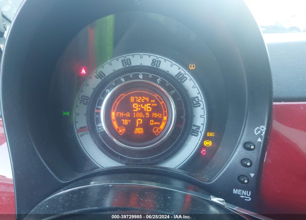 2013 FIAT 500 LOUNGE VIN: 3C3CFFCR4DT562957