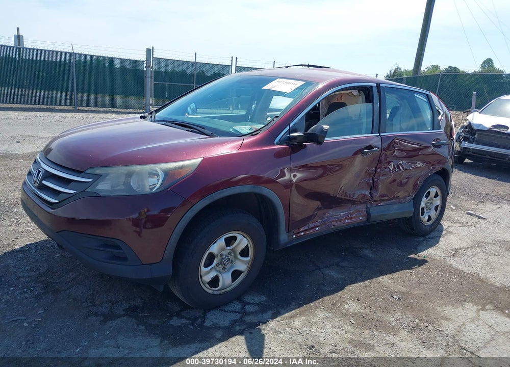2014 HONDA CR-V LX VIN: 5J6RM4H36EL100427