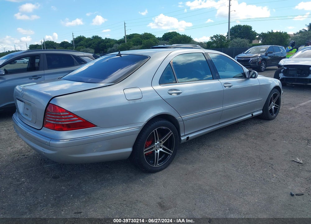 2001 MERCEDES-BENZ S 500 VIN: WDBNG75J51A156377