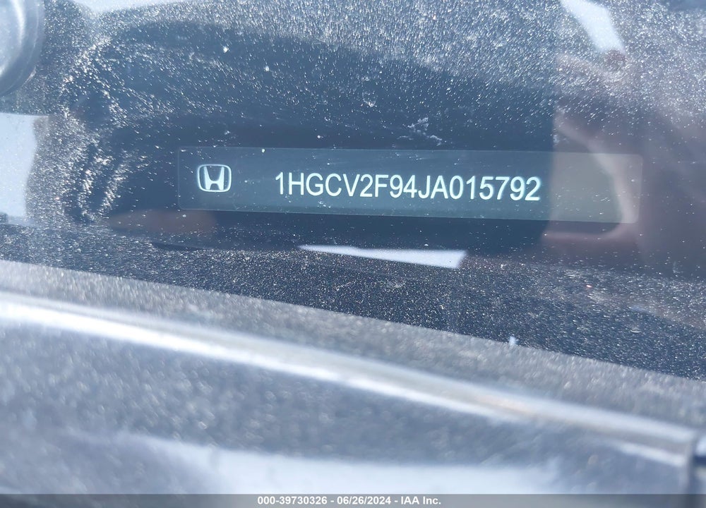 2018 HONDA ACCORD TOURING 2.0T VIN: 1HGCV2F94JA015792