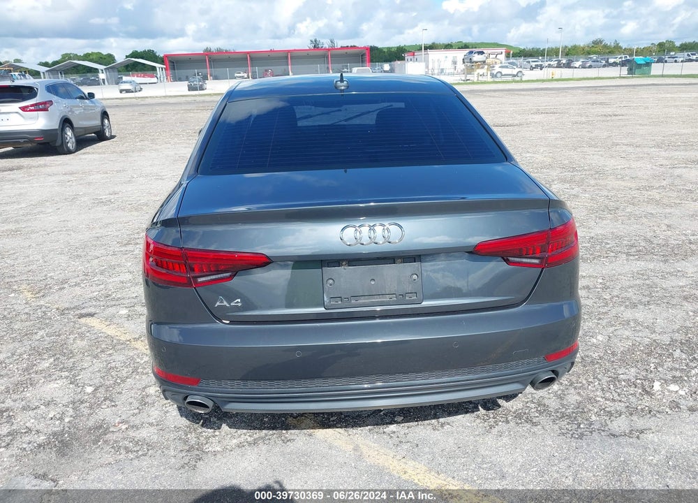 2017 AUDI A4 2.0T PREMIUM VIN: WAULNAF40HA046283