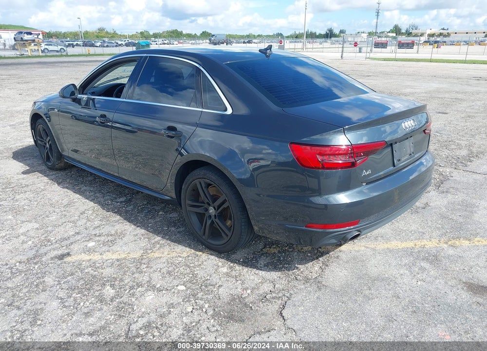 2017 AUDI A4 2.0T PREMIUM VIN: WAULNAF40HA046283
