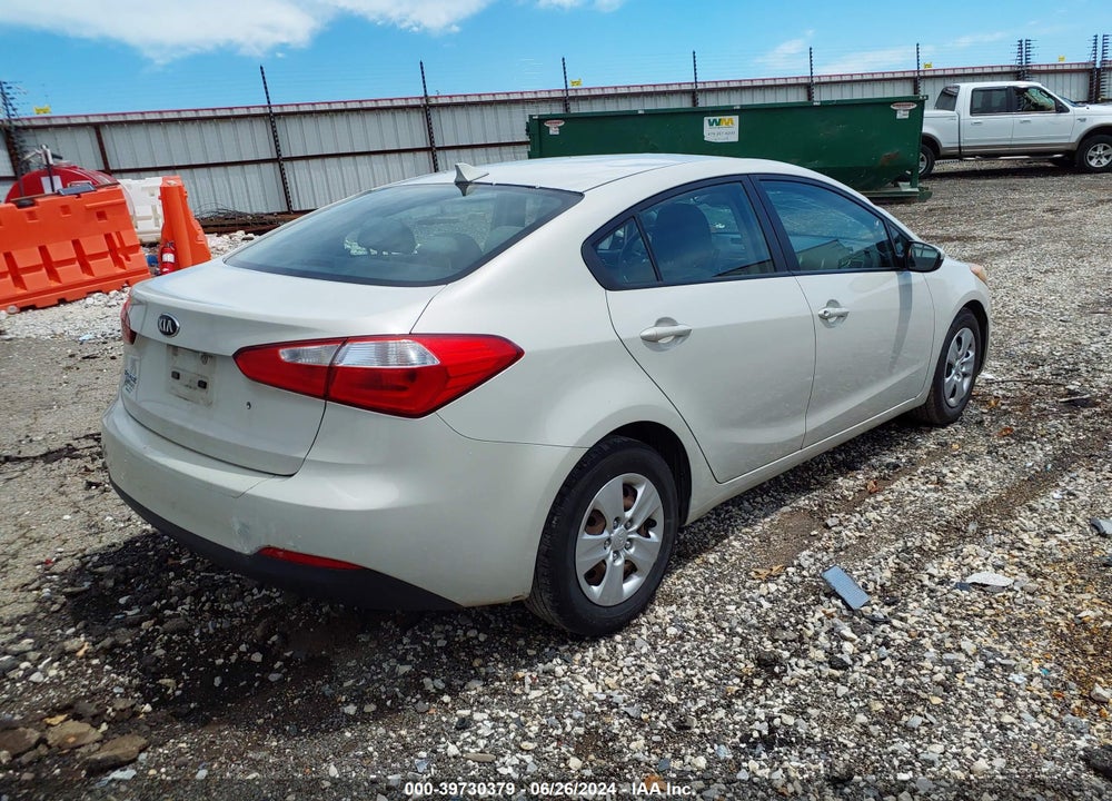 2014 KIA FORTE LX VIN: KNAFK4A64E5092607