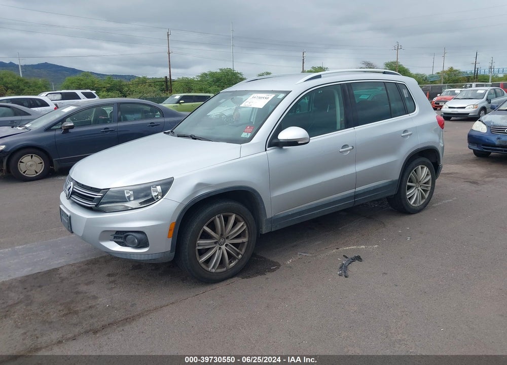 2013 VOLKSWAGEN TIGUAN SE VIN: WVGAV3AX9DW597389