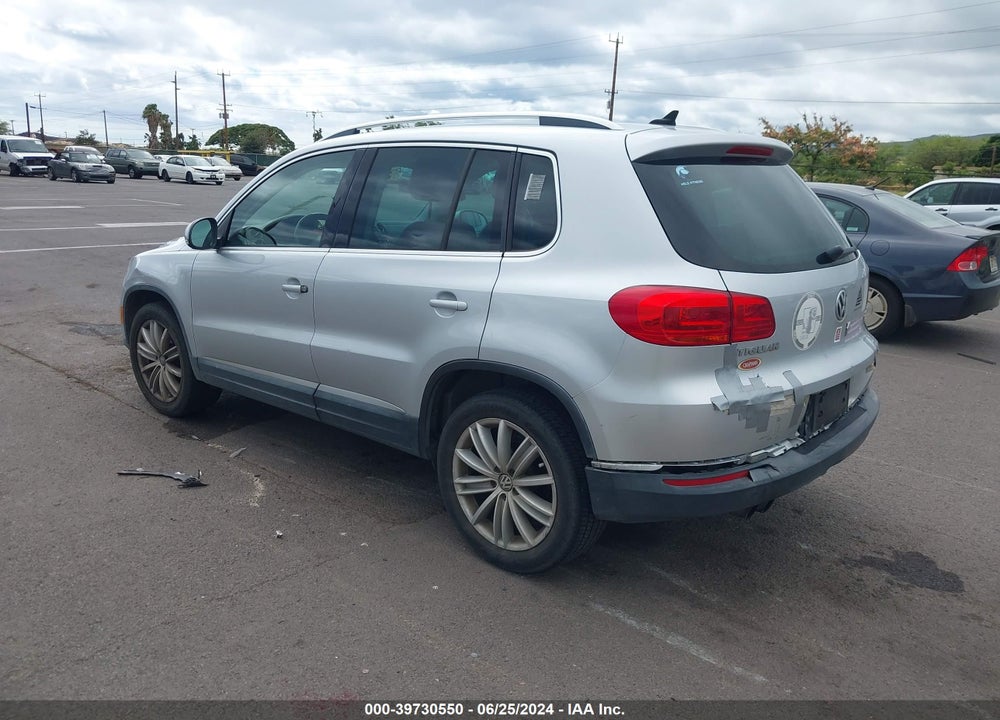 2013 VOLKSWAGEN TIGUAN SE VIN: WVGAV3AX9DW597389