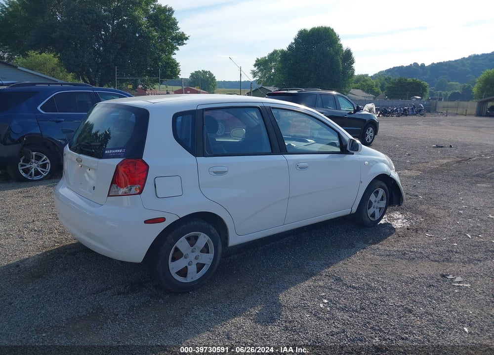 2008 CHEVROLET AVEO 5 SPECIAL VALUE VIN: KL1TD66638B256639