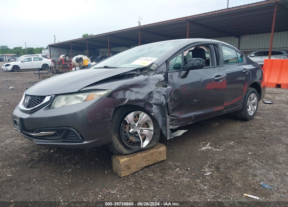 2015 HONDA CIVIC LX VIN: 19XFB2F53FE045436