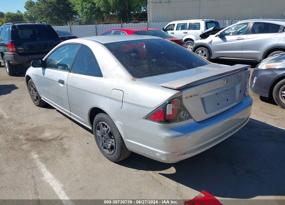 2001 HONDA CIVIC VIN: 1HGEM225X1L055670