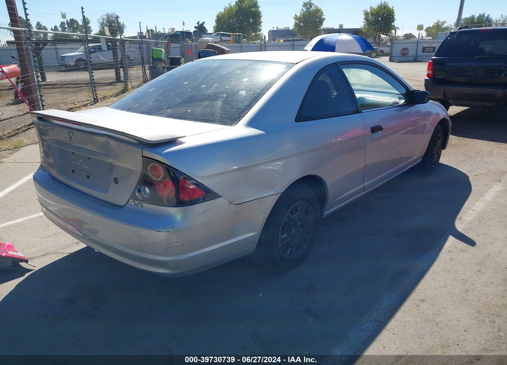 2001 HONDA CIVIC VIN: 1HGEM225X1L055670