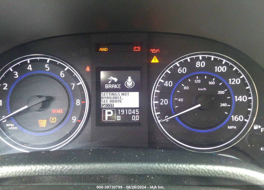 2011 INFINITI G37X VIN: JN1CV6AR5BM400598