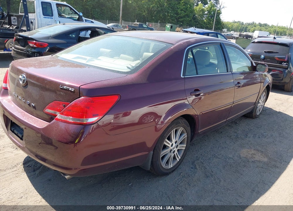 2007 TOYOTA AVALON LIMITED VIN: 4T1BK36B87U218652