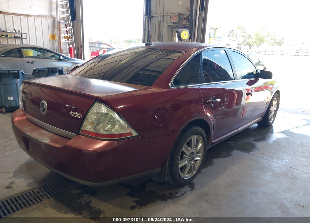 2008 MERCURY SABLE PREMIER VIN: 1MEHM42W38G625798