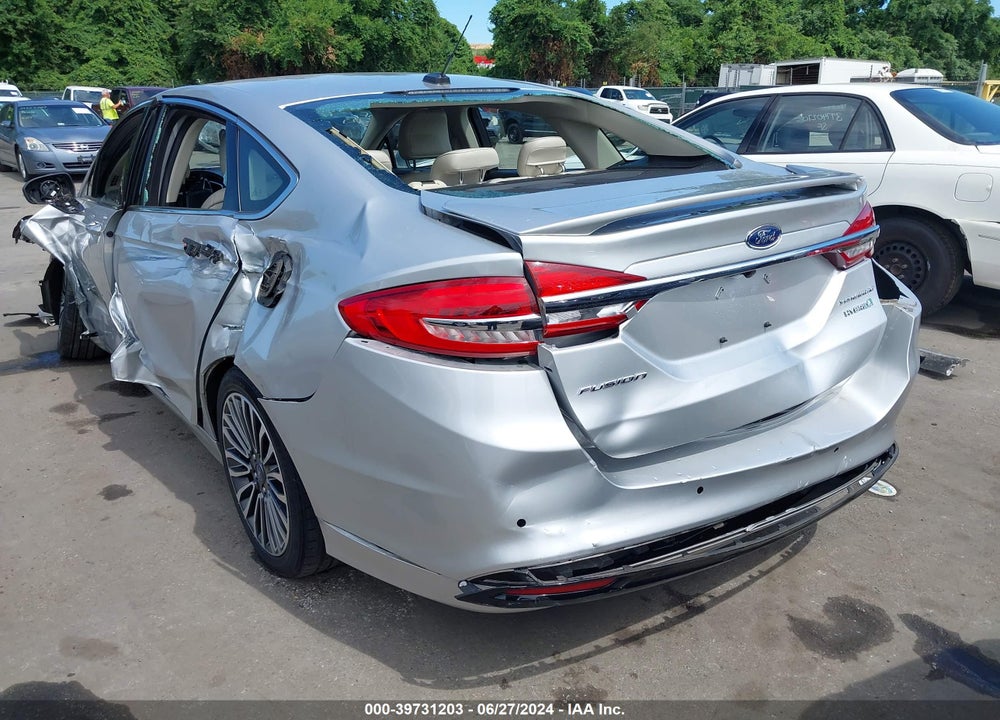 2018 FORD FUSION HYBRID TITANIUM VIN: 3FA6P0RU2JR127982