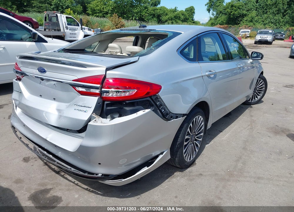 2018 FORD FUSION HYBRID TITANIUM VIN: 3FA6P0RU2JR127982