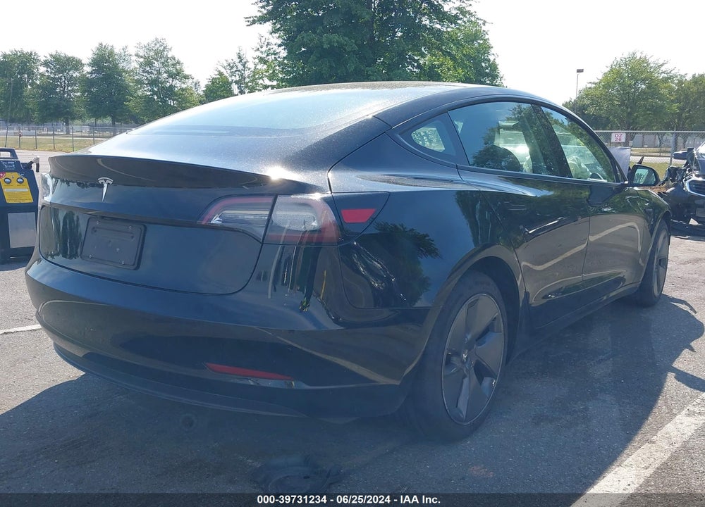 2022 TESLA MODEL 3 REAR-WHEEL DRIVE VIN: 5YJ3E1EA7NF333536