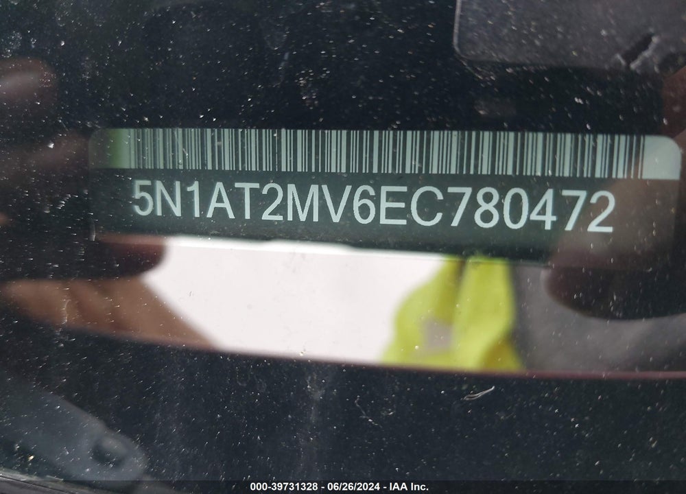 2014 NISSAN ROGUE SL VIN: 5N1AT2MV6EC780472