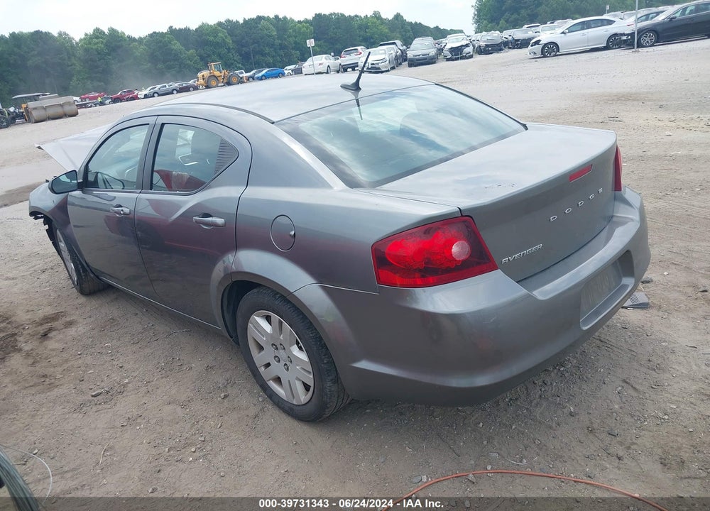 2013 DODGE AVENGER SE VIN: 1C3CDZAB5DN596340