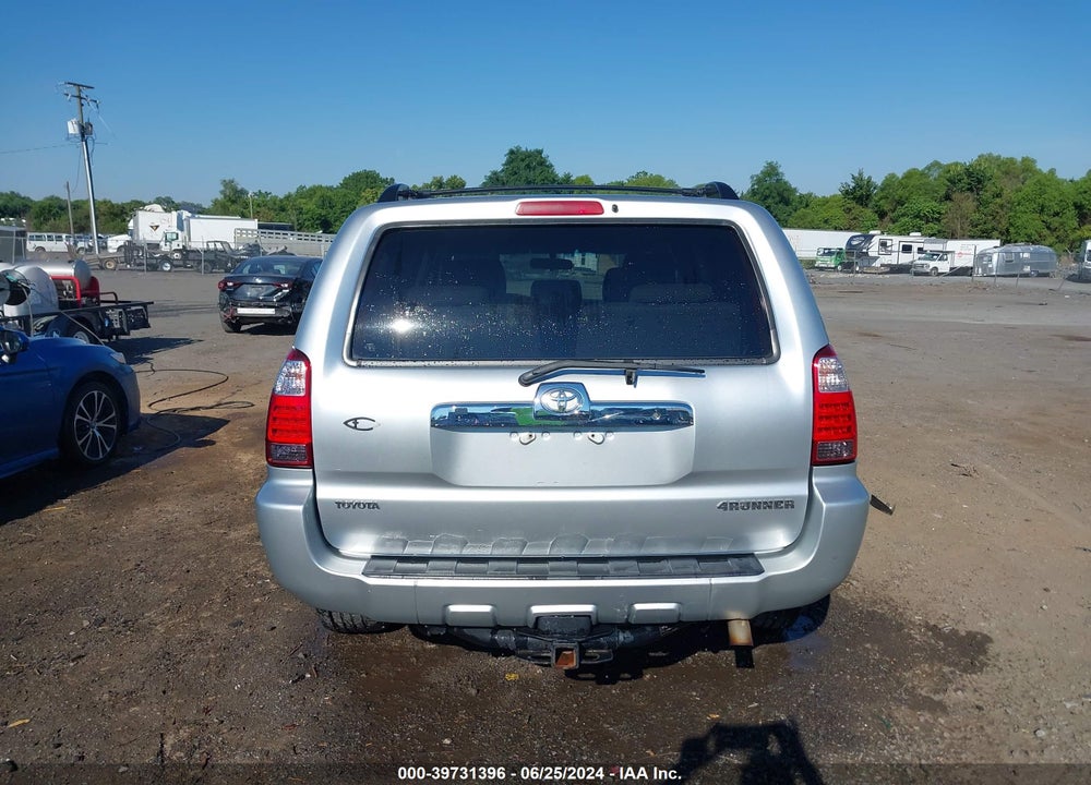2006 TOYOTA 4RUNNER SR5 V8 VIN: JTEZT14R560026787