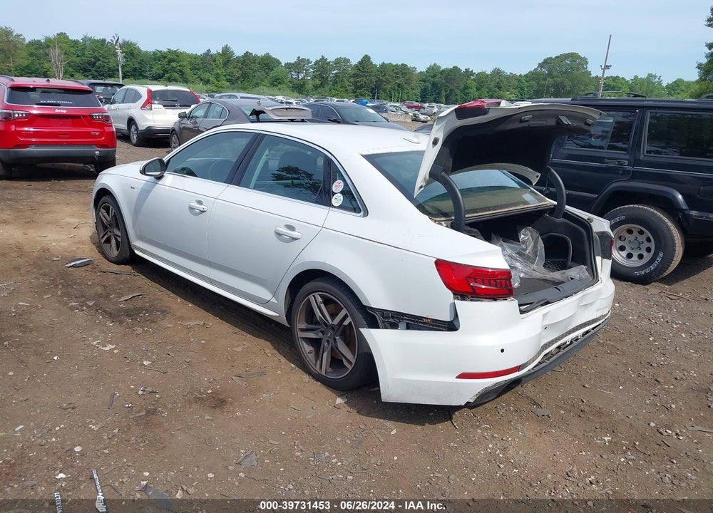 2017 AUDI A4 2.0T PREMIUM VIN: WAUENAF49HN015552