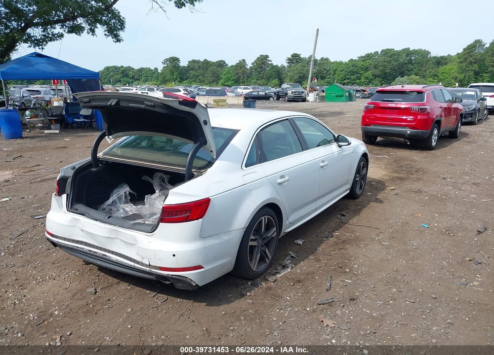 2017 AUDI A4 2.0T PREMIUM VIN: WAUENAF49HN015552