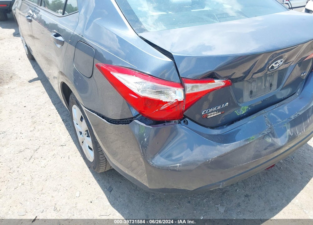 2016 TOYOTA COROLLA LE VIN: 2T1BURHE6GC726401