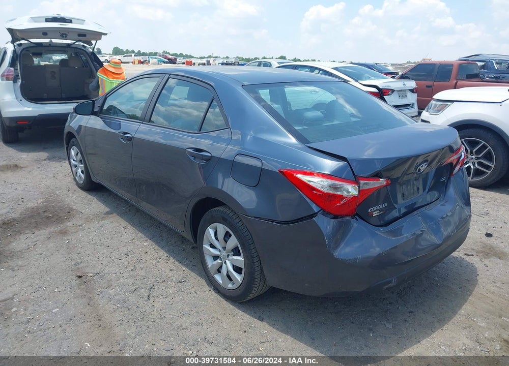 2016 TOYOTA COROLLA LE VIN: 2T1BURHE6GC726401
