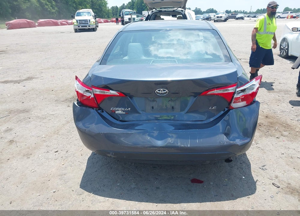 2016 TOYOTA COROLLA LE VIN: 2T1BURHE6GC726401