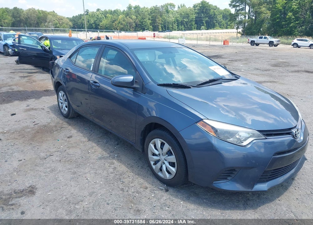 2016 TOYOTA COROLLA LE VIN: 2T1BURHE6GC726401