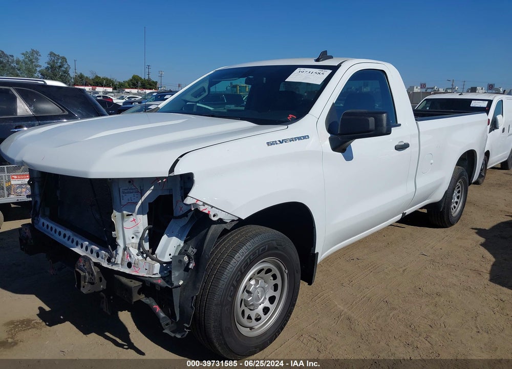2021 CHEVROLET SILVERADO 1500 2WD REGULAR CAB LONG BED WT VIN: 3GCNWAEH6MG384683