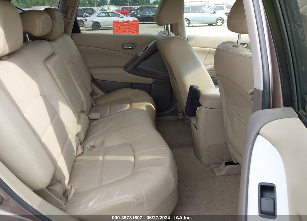 2012 NISSAN MURANO SL VIN: JN8AZ1MUXCW117765