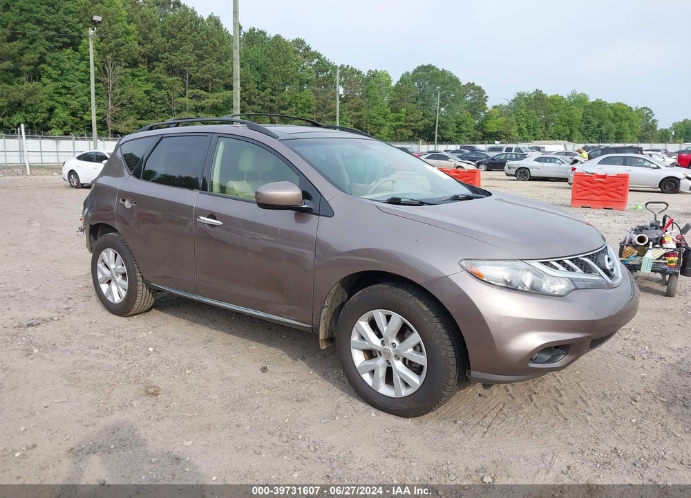 2012 NISSAN MURANO SL VIN: JN8AZ1MUXCW117765