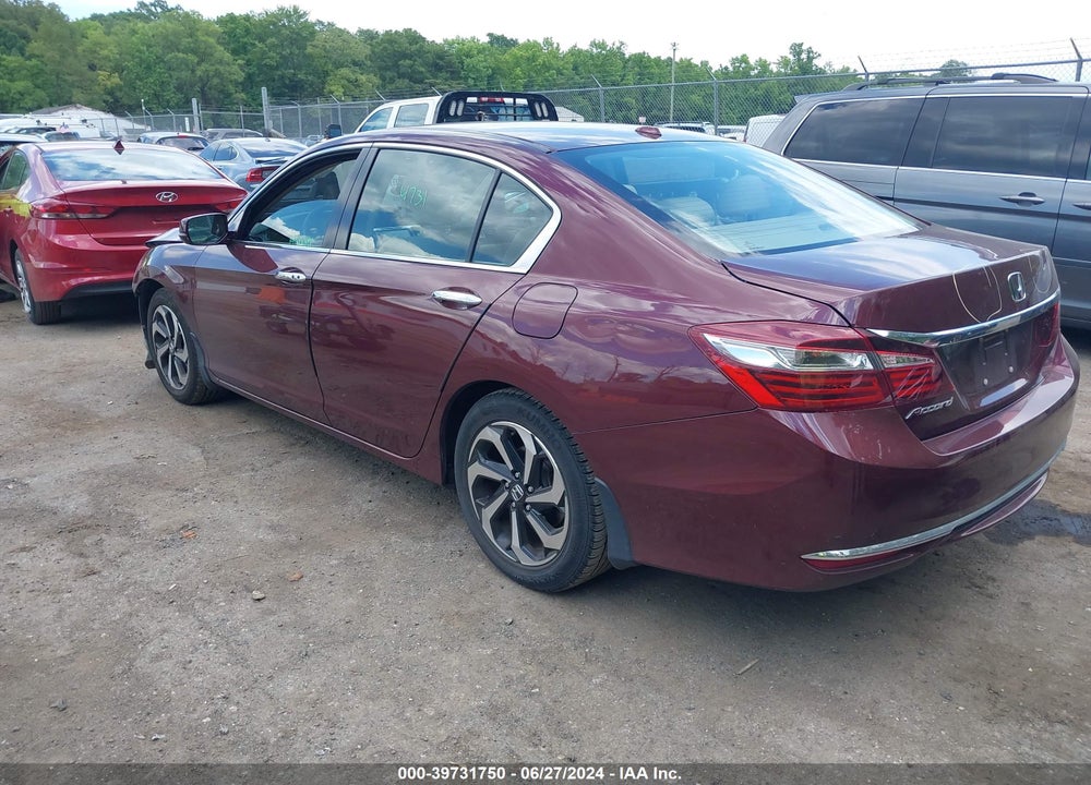 2017 HONDA ACCORD EX-L VIN: 1HGCR2F85HA105622