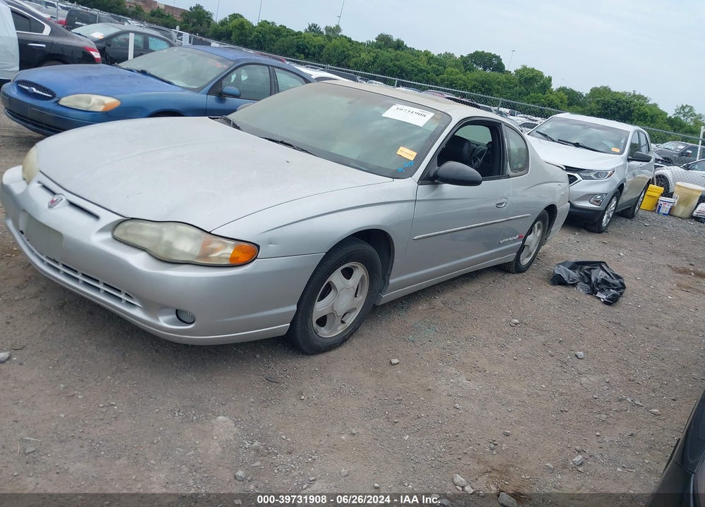 2002 CHEVROLET MONTE CARLO SS VIN: 2G1WX15K229246877