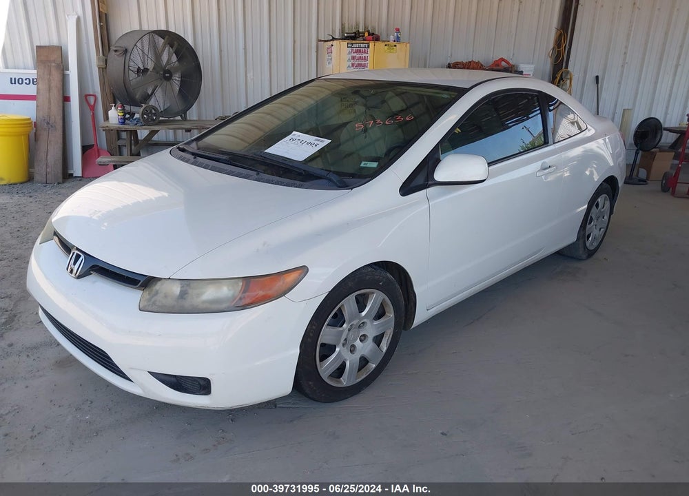 2007 HONDA CIVIC LX VIN: 2HGFG12687H573636