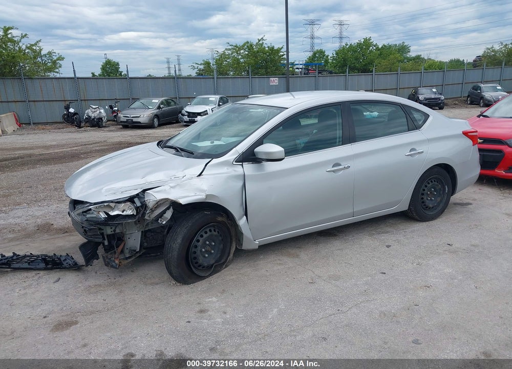 2017 NISSAN SENTRA SV VIN: 3N1AB7AP4HL708143