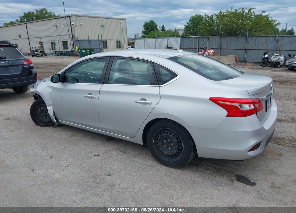 2017 NISSAN SENTRA SV VIN: 3N1AB7AP4HL708143