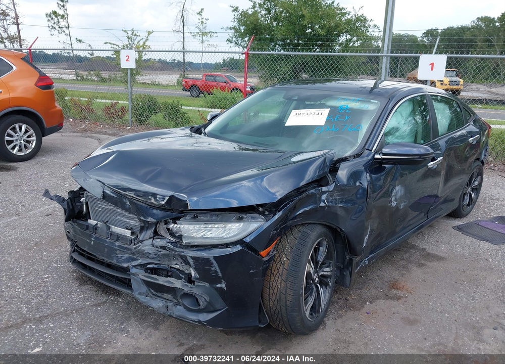 2017 HONDA CIVIC TOURING VIN: 19XFC1F99HE026760