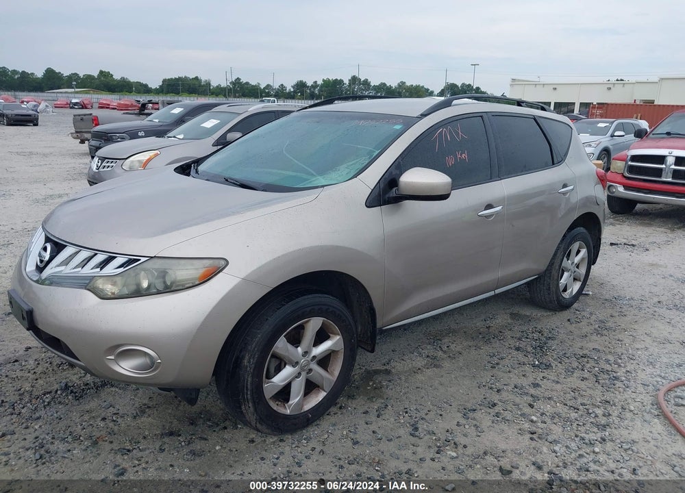 2010 NISSAN MURANO SL VIN: JN8AZ1MW2AW106760