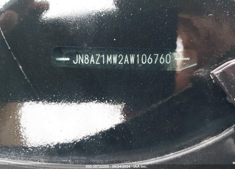 2010 NISSAN MURANO SL VIN: JN8AZ1MW2AW106760