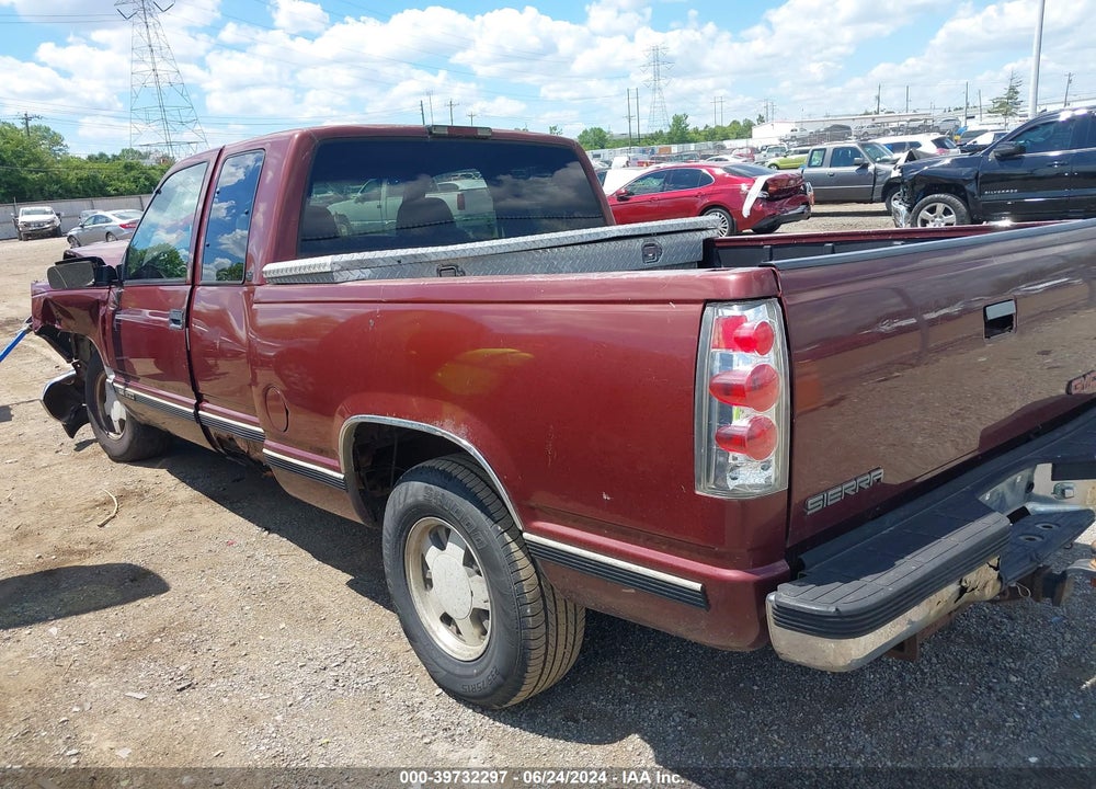1997 GMC SIERRA 1500 SL WIDESIDE VIN: 1GTEC19R7VE534451