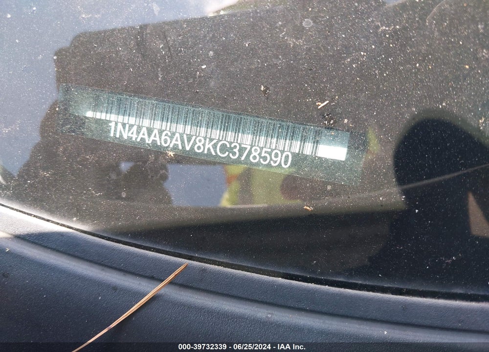 2019 NISSAN MAXIMA 3.5 S VIN: 1N4AA6AV8KC378590