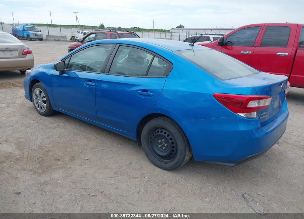 2021 SUBARU IMPREZA SEDAN VIN: 4S3GKAB60M3603423