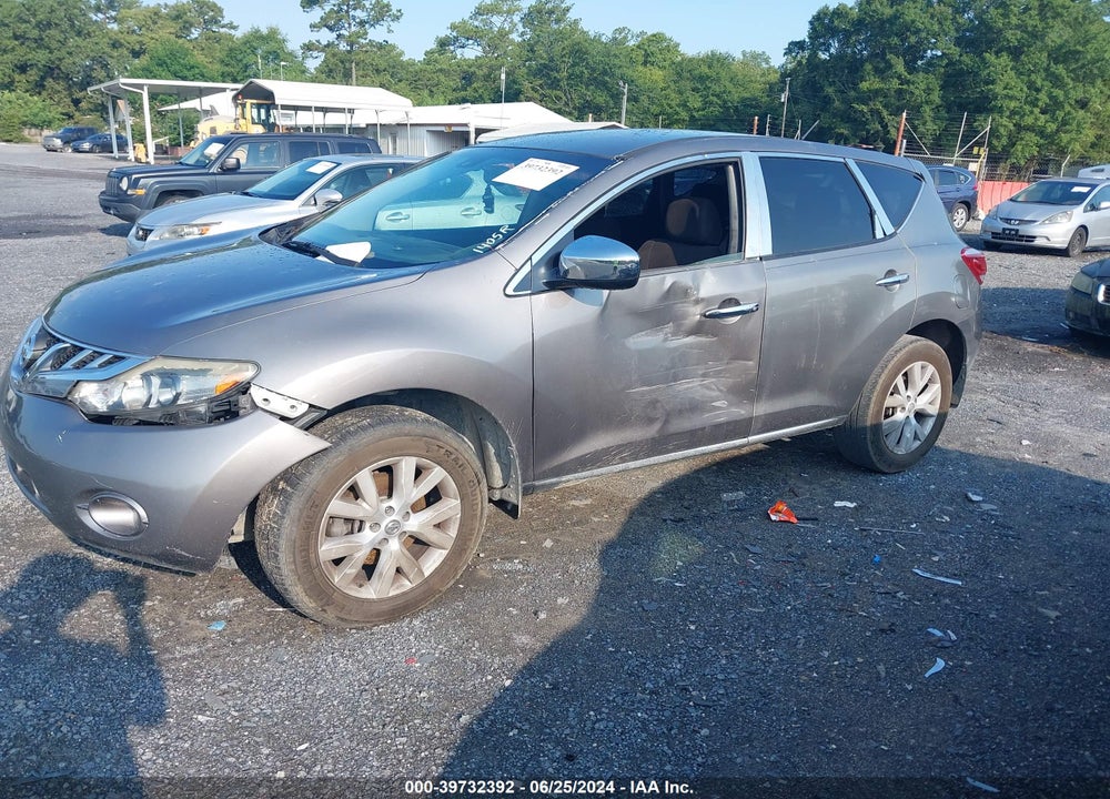 2012 NISSAN MURANO S VIN: JN8AZ1MU2CW117338