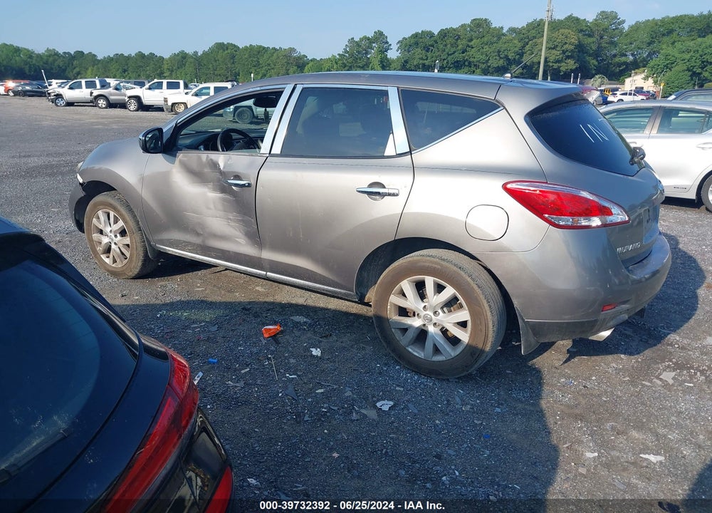 2012 NISSAN MURANO S VIN: JN8AZ1MU2CW117338
